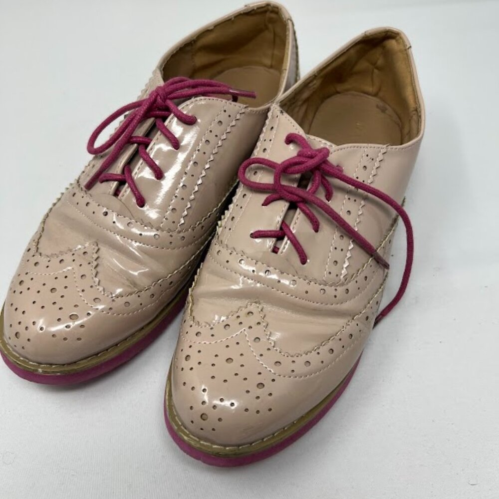 Bamboo size 8 women's oxford's bright fuchsia bottoms